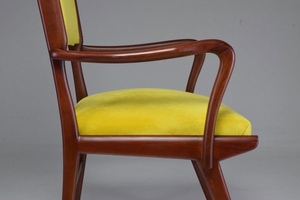 Mid-Century Italian Beech Armchair, 1950s-GXL-573201