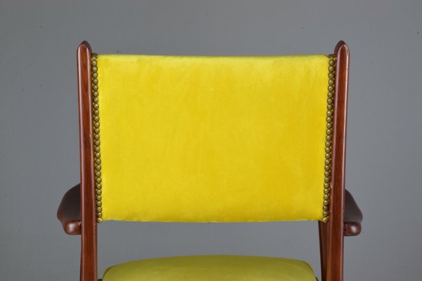 Mid-Century Italian Beech Armchair, 1950s-GXL-573201