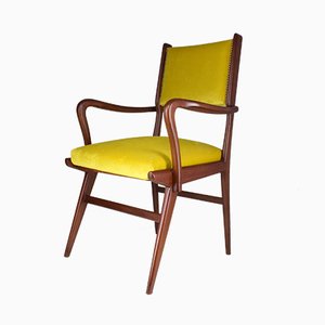 Mid-Century Italian Beech Armchair, 1950s-GXL-573201