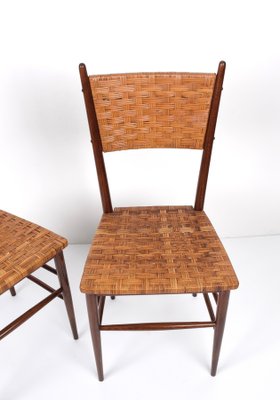 Mid-Century Italian Beech Wood Chairs by Sanguineti, 1950s, Set of 2-JDR-1125484