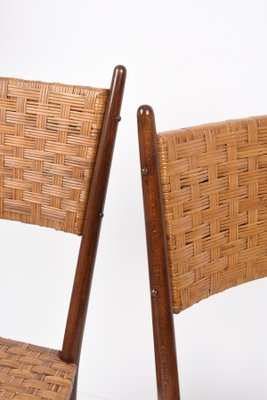 Mid-Century Italian Beech Wood Chairs by Sanguineti, 1950s, Set of 2-JDR-1125484