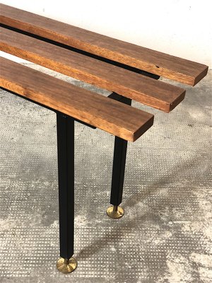 Mid-Century Italian Bench in Teak, Italy, 1960s-FQG-1747106