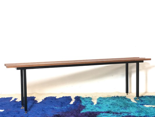 Mid-Century Italian Bench in Teak, Italy, 1960s-FQG-1747106