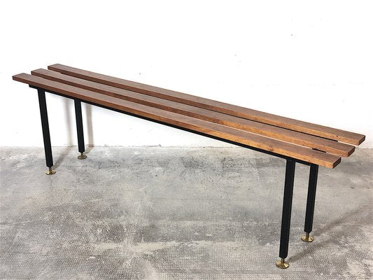 Mid-Century Italian Bench in Teak, Italy, 1960s-FQG-1747106