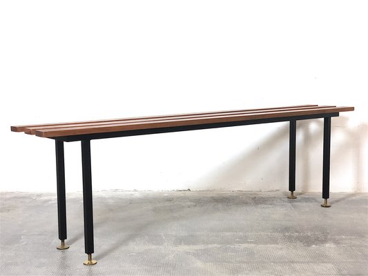 Mid-Century Italian Bench in Teak, Italy, 1960s-FQG-1747106