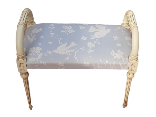 Mid-Century Italian Bench with Birds Motif-TCS-1324136