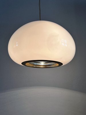 Mid-Century Italian Black and White Pendant Light by Achille and Pier Giacomo Castiglioni for Flos, 1965-VNE-1194138