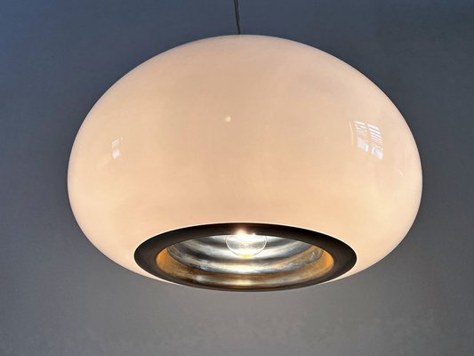 Mid-Century Italian Black and White Pendant Light by Achille and Pier Giacomo Castiglioni for Flos, 1965-VNE-1194138