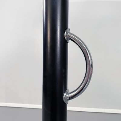 Mid-Century Italian Black Steel Callimaco Floor Lamp by Sottsass for Artemide, 1980-GDD-1134828