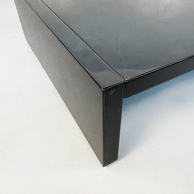 Mid-Century Italian Black Wood Saratoga Coffee Table by Vignelli for Poltronova, 1960s-GDD-1165960