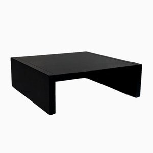 Mid-Century Italian Black Wood Saratoga Coffee Table by Vignelli for Poltronova, 1960s-GDD-1165960