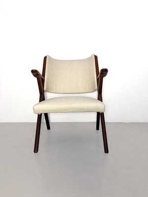 Mid-Century Italian Bouclè Fabric Armchair by Dal Vera, 1950s-YTI-1150553