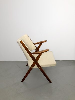 Mid-Century Italian Bouclè Fabric Armchair by Dal Vera, 1950s-YTI-1150553