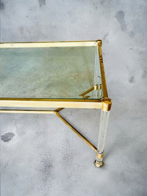 Mid-Century Italian Brass and Glass Coffee/Side Table, 1970s-LBS-2043352