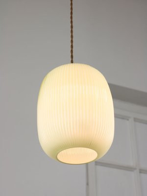 Mid-Century Italian Brass and Glass Pendant Lamp-HGJ-1756904