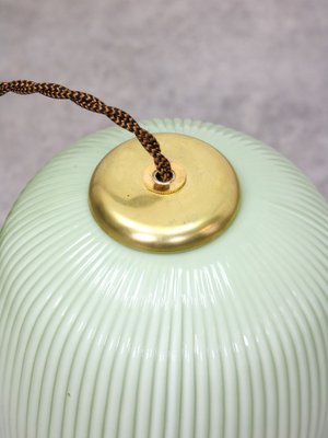 Mid-Century Italian Brass and Glass Pendant Lamp-HGJ-1756904