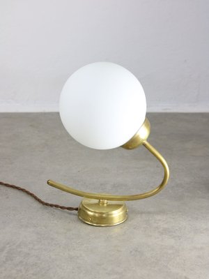 Mid-Century Italian Brass and Opaline Wall Lamp-HGJ-1722425