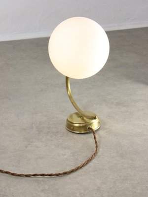 Mid-Century Italian Brass and Opaline Wall Lamp-HGJ-1722425