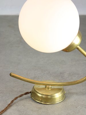 Mid-Century Italian Brass and Opaline Wall Lamp-HGJ-1722425