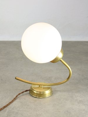 Mid-Century Italian Brass and Opaline Wall Lamp-HGJ-1722425