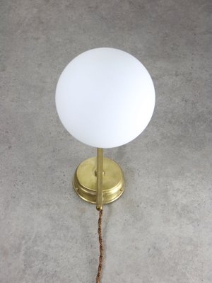 Mid-Century Italian Brass and Opaline Wall Lamp-HGJ-1722425