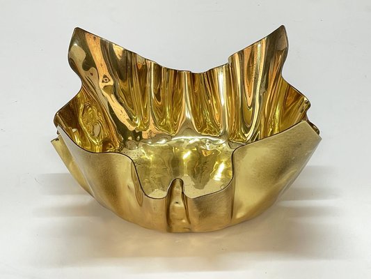 Mid-Century Italian Brass Centerpiece Bowl from B.C Firenze, 1970s-JDR-1125471