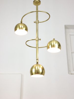 Mid-Century Italian Brass Chandelier, 1960s-HGJ-1761586