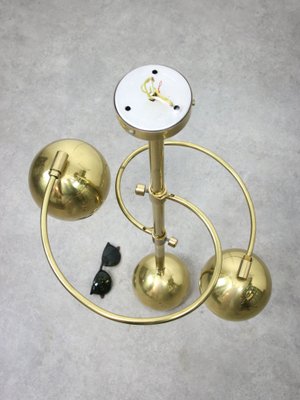 Mid-Century Italian Brass Chandelier, 1960s-HGJ-1761586