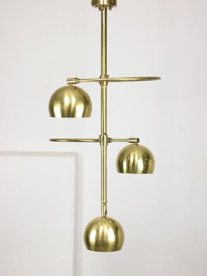 Mid-Century Italian Brass Chandelier, 1960s-HGJ-1761586