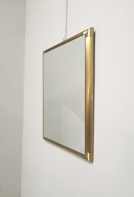 Mid-Century Italian Brass Mirror, 1960s-ZST-989112