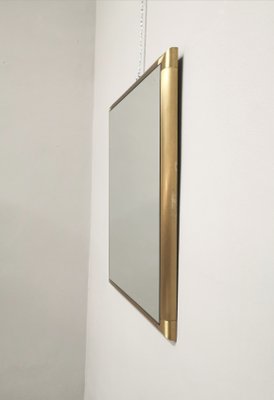 Mid-Century Italian Brass Mirror, 1960s-ZST-989112