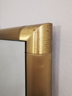 Mid-Century Italian Brass Mirror, 1960s-ZST-989112