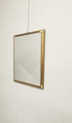 Mid-Century Italian Brass Mirror, 1960s-ZST-989112