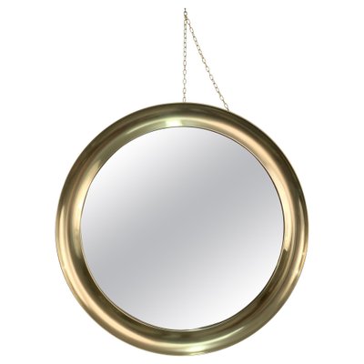 Mid-Century Italian Brass Narciso Mirror by Sergio Mazza for Artemide, 1960s-JDR-1125947