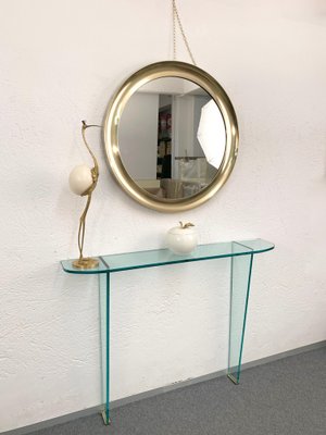 Mid-Century Italian Brass Narciso Mirror by Sergio Mazza for Artemide, 1960s-JDR-1125947