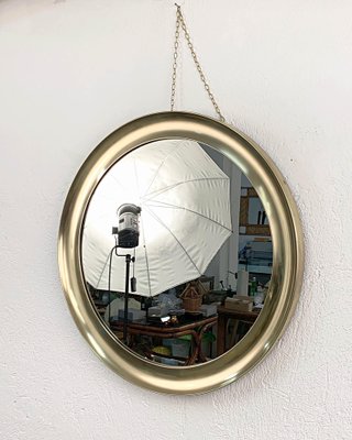 Mid-Century Italian Brass Narciso Mirror by Sergio Mazza for Artemide, 1960s-JDR-1125947