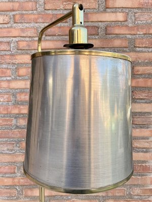 Mid-Century Italian Brass Pendant Floor Lamp, 1960s-NOU-807107