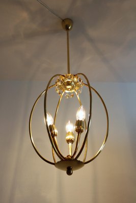 Mid-Century Italian Brass Pendant Lamp in Minimalist Style, 1950s-VNE-965989