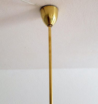 Mid-Century Italian Brass Pendant Lamp in Minimalist Style, 1950s-VNE-965989