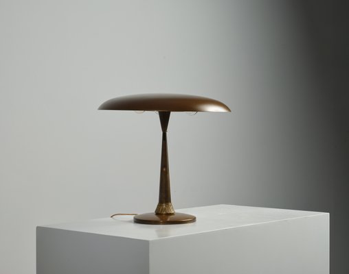 Mid-Century Italian Brass Table Lamp, 1950s-KJ-2035658