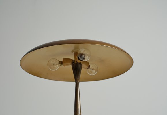 Mid-Century Italian Brass Table Lamp, 1950s-KJ-2035658