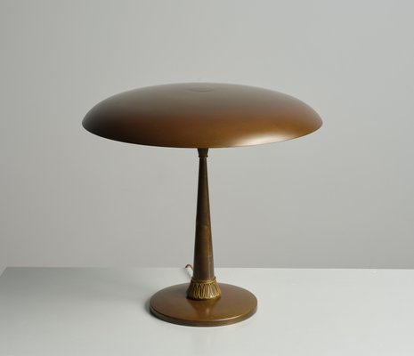 Mid-Century Italian Brass Table Lamp, 1950s-KJ-2035658