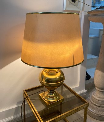 Mid-Century Italian Brass Table Lamp, 1960s-YUW-647218