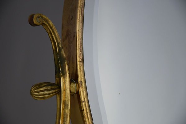 Mid-Century Italian Brass Vanity Mirror from Brusotti-IEI-805802