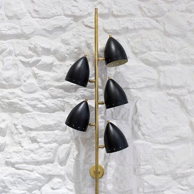 Mid-Century Italian Brass Wall Lamp, 1950s-WLO-1395174