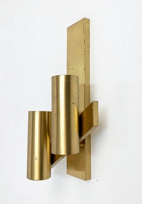 Mid-Century Italian Brass Wall Sconces from Gaetano Sciolari, 1960s, Set of 2-JDR-1126004