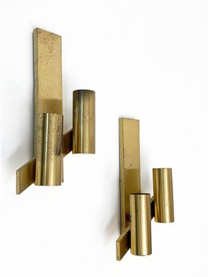 Mid-Century Italian Brass Wall Sconces from Gaetano Sciolari, 1960s, Set of 2-JDR-1126004