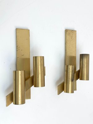 Mid-Century Italian Brass Wall Sconces from Gaetano Sciolari, 1960s, Set of 2-JDR-1126004