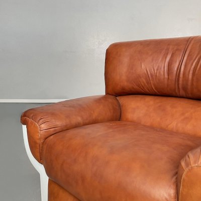 Mid-Century Italian Brown Leather Flou Armchairs by Betti for Habitat IDS, 1970s, Set of 2-GDD-1325527