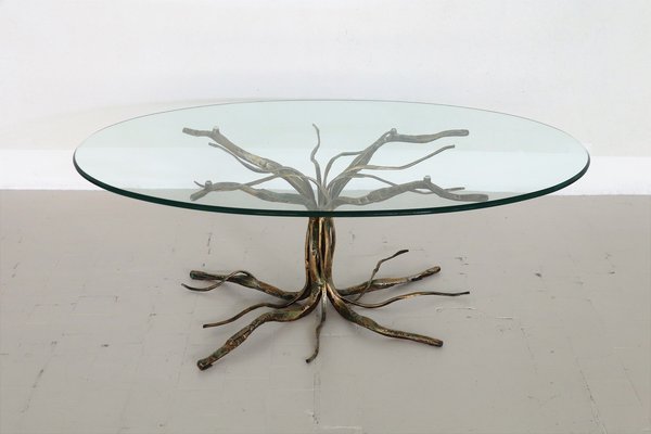 Mid-Century Italian Brutalist Coffee Table in Tree Shape by Salvino Marsura, 1960s-VNE-1347669